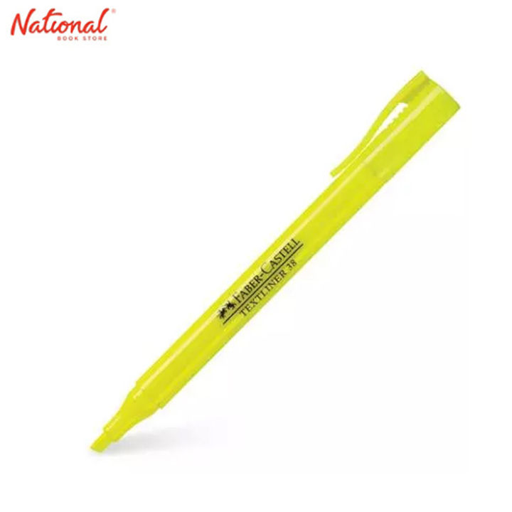 FABER CASTELL TEXTLINER HIGHLIGHTER 38, YELLOW Lazada PH