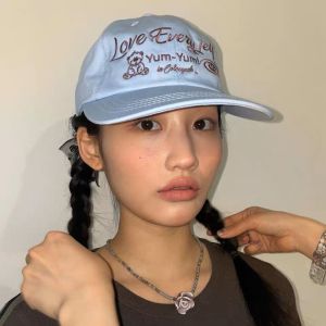 DISKAS Casual Bear Embroidery Baseball Hat Adjustable Korean Style Teenagers Baseball Cap Versatile Cotton Duck Tongue Hat Women