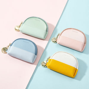 SG Womens Fashion Coin Purse Keychain Pouch Small Card Holder Zipper Coin Purse Key Ring Card Purse