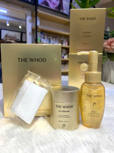 Set Phấn Tươi Trang Điểm Và Chống Nhăn Whoo UV Ultimate Anti-Wrinkle Cushion Sun Balm Special Set SPF50+/PA++++