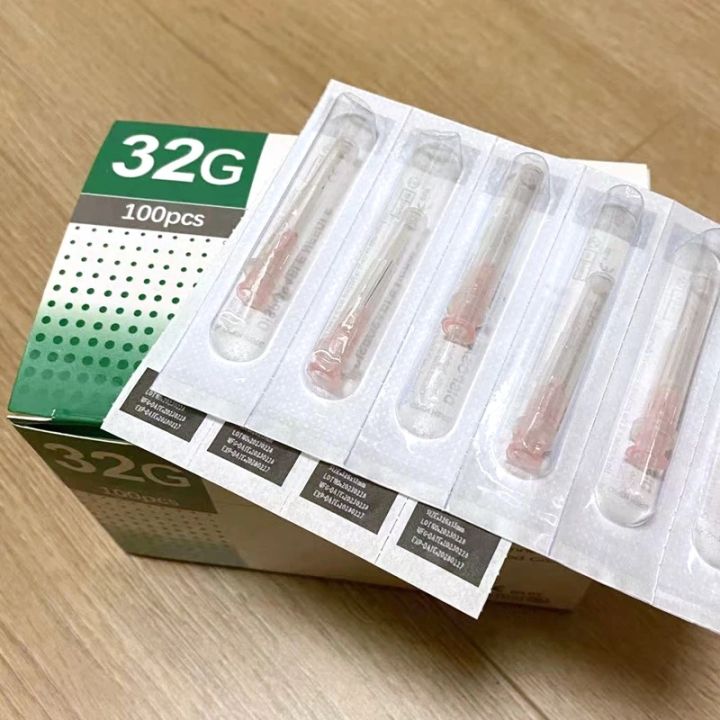 100pcs Painless small painless beauty ultrafine 32G * 4mm , 32G * 13mm ...