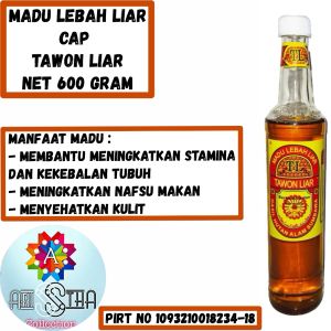 Madu Lebah Liar Cap Tawon Liar Netto 600 Gram