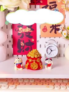 New Year Money BagChinese Style Purse / New Year Blessing Gift / Spring Festival Housewarming Gift / Desktop Storage Decoration / Entrance decoration