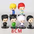 HUNTER×HUNTER Gon Freecss killuo Zoldyck Kurapika Leorio hisoka Chrollo luciffer figures PVC collect doll surprise gift 6 pcsset. 