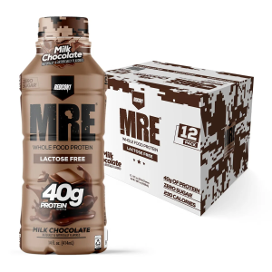 REDCON1 MRE 40G High Protein Low Carb Shake RTD Ready to Drink 12x414ml Carton- Keto Friendly for a Lean Body Lifestyle
