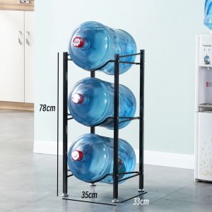 3/4/5 Layer Water Gallon Rack Stand Mineral Water Dispenser Rack Space Saver Organizer Water Container Rack Heavy Duty for Kitchen Party Pantry