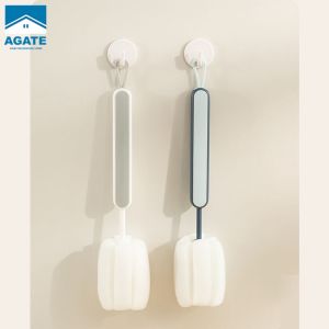 【HODO】แปรงล้างขวด แปรงล้างแก้ว แปรงใช้ในครัว ด้ามยาว แปรงทำความสะอาดขวด แปรงล้างขวดนม ฟองน้ำนุ่มไม่ทำให้เป็นรอย