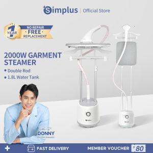 Simplus Garment Steamer for Clothes Garment Machine Flat/Hanging 2 in 1 Household 2000W High Power 1.8L Water Tank