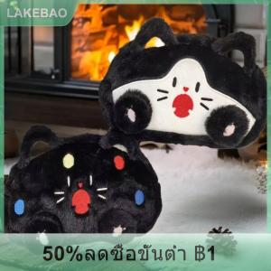【LAKEBAO】 กล่องดินสอรูปแมวกำมะหยี่ลายการ์ตูนน่ารักกระเป๋าเครื่องเขียนความจุขนาดใหญ่อเนกประสงค์อุปกรณ์สำหรับโรงเรียนของขวัญ