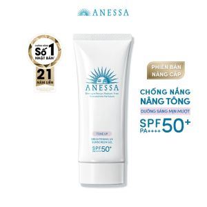 [HCM]Gel Chống Nắng Dưỡng Sáng Nâng Tông Anessa Brightening UV Sunscreen SPF50+ PA++++ 90gr (màu trắng)