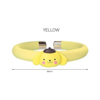Anime-themed plant essential oil wristband for childrens outdoor protection against mosquitoes and insect bites.