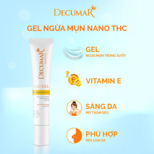 Sữa rửa mặt dạng Gel sáng hồng sạch sâu chuyên cho da mụn thâm viêm Decumar Advanced THC White 50gr hoàn toàn mới