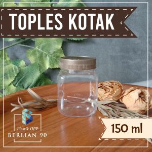 Toples Plastik 150 ml isi 10 - Kotak Toples Sambal 150ml -Toples Bumbu-Toples Serbaguna-Keler Kue Lebaran Tebal Murah