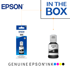 Original Epson 005 Ink Black 005s Ink 120ml Epson M1100 M1050 M1140 M1120 M3170 M3170 M2140 M2050 Ink Tank Printer C13T03Q100