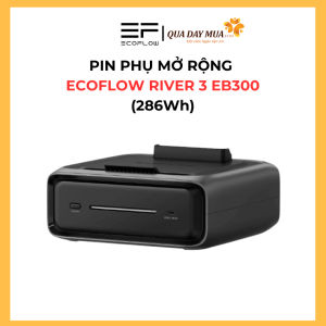Pin phụ mở rộng EcoFlow RIVER 3 EB300 (Dung lượng 286Wh) - Chính hãng - BH 5 năm