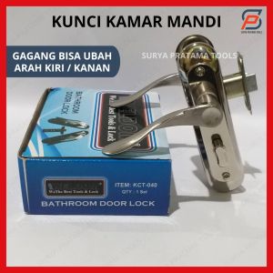 KUNCI PINTU KAMAR MANDI MODEL HANDLE CHROME KCT040 WELDOM