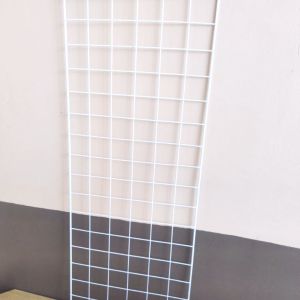 Coated Metal Mesh Grid Wire Screen White 84cm x 31.8cm or 33.07 inches x 12.52 inches 0.32kg