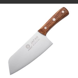 Dao Thái thịt cá Cao Cấp Nhật Bản ASAKH - Dao dày dặn nặng tay cán gỗ chắc chắn