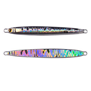 PROBEROS 1PCS Long Casting Jigging Lure 10g 20g 30g 40g 60g Luminous Metal Jig Sinking Lure Artificial Spoon Bait Shore Cast Fishing Kits LF101