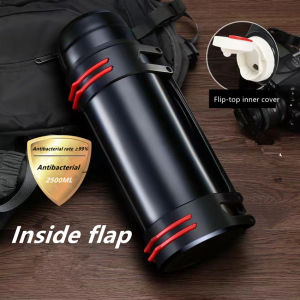 FOTYY-2แก้วเก็บเย็น กระติกเก็บน้ำร้อน กลางแจ้งกระติกเก็บเย็น กระบอกน้ำสแตนเลส ความจุใหญ่2500 ML กระบอกน้ำร้อน ขวดน้ำเก็บเย็น เก็บอุณหภูมิ