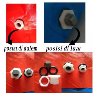 Kolam Terpal Bulat A12 Diameter 1 D1 Tinggi 1M / D1 T1 Budidaya Ikan Lele Gurame Nila Patin Dll