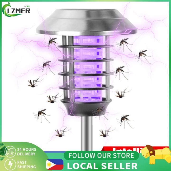 （New,14) Solar Bug Zapper, Outdoor LED Light With Polycrystalline ...