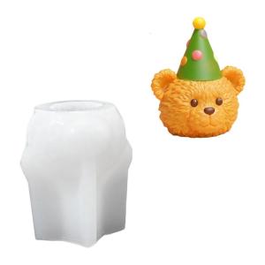 3D Bear Scened Molds Castings Molds DIY Silicone Moulds Plasters Molds Baking Molds Making Molds