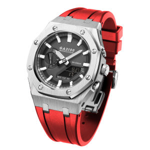 GM2100 Gen5 Casioak Modification Kit Watch Case+Strap Casio G Shock GM-2100 Rubber Watchband Stainless Steel Band Accessories