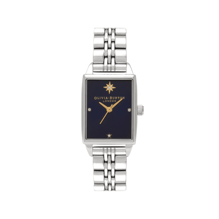 burton celestial sunray dial midi dial silver mesh