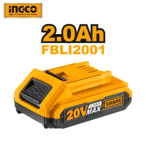 INGCO Tools 20V2.0AH/4.0AH/ 5.0Ah Lithium-Ion Battery Pack FBLI2003/ FBLI2002/FBLI2001 for P20S Power Tools