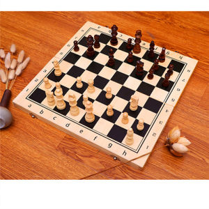 Professional Wooden Chess Set Competition Wood Chess Board 39 x 39 cm