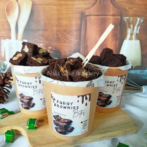 Fudgy Brownies Bites Coklat/ Bites Brownis coklat