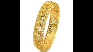 Hot Sale 24K Gold-Plated Bracelet/Dubai/Japan Wedding Jewelry/Hollow-Out Antique Lace/Open-Ended High-End Design
