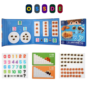 OSSDE Magnetic Math 1-10 Values Manipulatives Colourful Counters Addition and Subtraction Math Games