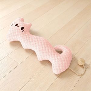 ZHONGMEET Long Strip Pet Cooling Pillow with Sisal Ball Breathable Cat Shaped Pillow Dog Bed Pillow Comfortable Cat Ice Silk Pillow Deep Sleep