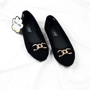 Sepatu Black Panda Hesa Black L2-125  Black Panda Sol Karet Anti Slip