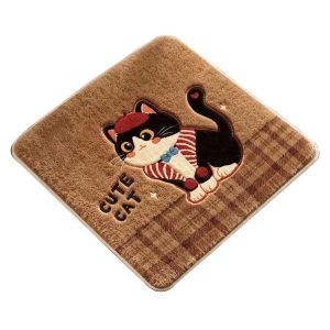 OUTOPEAN Imitation Cashmere Chair Cushion 40x40cm Anti-slip Seat Cushion Cute Breathable Dining Chair Pad Dining Chair