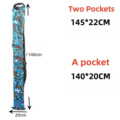 Fishing Rod Bag Fishing Gear Bag Portable Waterproof Fishing Rod Storage Bag Foldable Fishing Gear
