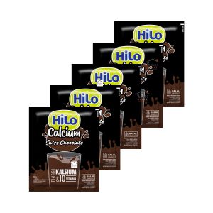 5PCS HiLo Swiss Coklat Minuman Bubuk Rasa Chocolate Swiss