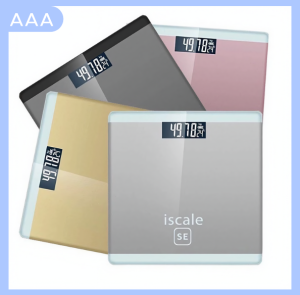 AAA - New Scale Digital LCD Electronic Body Weight Scale Tempered Glass Highly Accurate Personal Weighing Scales Bathroom Scales