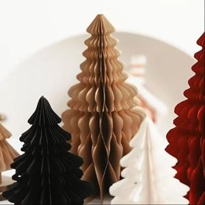 BIN LU 30cm Christmas Tree for Table Mini Christmas Tree Tabletop Decor Red Christmas Decorations Xmas Table Centerpiece Christmas Home Room Decoration