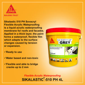 Sikalastic-510PH 4L Flexible Acrylic Waterproofing