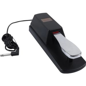 KAWES Piano Pedal Durable Anti Slip Sustain Pedal with Polarity Switch for Digital Piano 1/4 (6.35mm) Input Plug