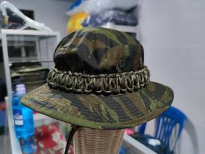 หมวกปีกลาย ตำรวจพลร่ม ลายไทเกอร์ ถักเชือกพาราคอต สวยงาม คุ้มสุดๆ 🔥