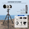 NEEWER 77 Inch/197cm Camera Tripod Chân máy ảnh Monopod cho DSLR, có đầu bi toàn cảnh 360°, cột trung tâm 2 trục, chân máy du lịch nhẹ bằng nhôm, tải trọng tối đa 34lb, TP77. 