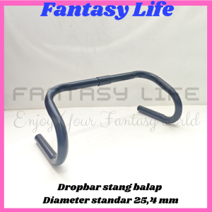 Fantasy Dropbar stang stir Standart 25.4 mm lebar 35 cm tinggi 15 cm BESI Stang Sepeda Balap Fixie handlebar gravel
