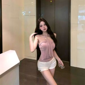 Áo Hai Dây Cổ Yếm Form Ôm Phong Cách rẻ Trung Dễ Phối Outfit