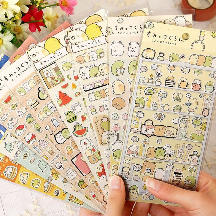 Ins 1 pc Japanese Style Cute Sticker Korean Stationery Stickers for