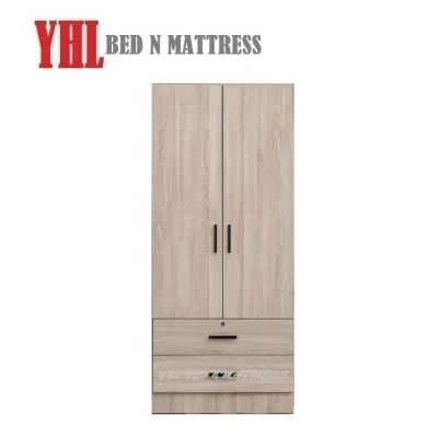 YHL 2 Open Door Wardrobe With 2 Drawers (Free Installation)