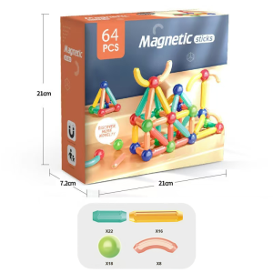 3D Magnetic Stick Ball Building Blocks Educational Toy Kids Baby Shape Learning Assemble Toys